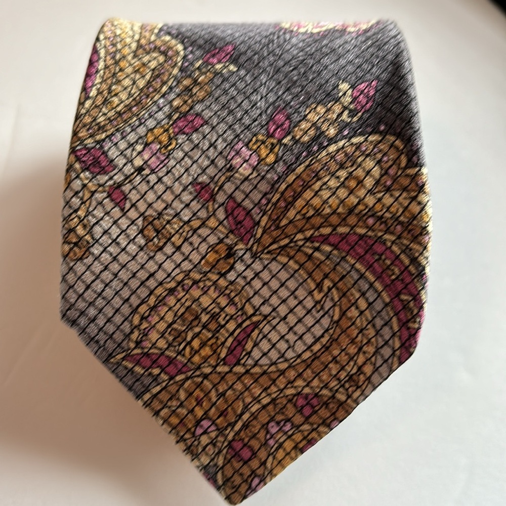 Robert Talbott Best of Class Nordstrom Silk Tie 60' Gray, Silver,… - Picture 5 of 7